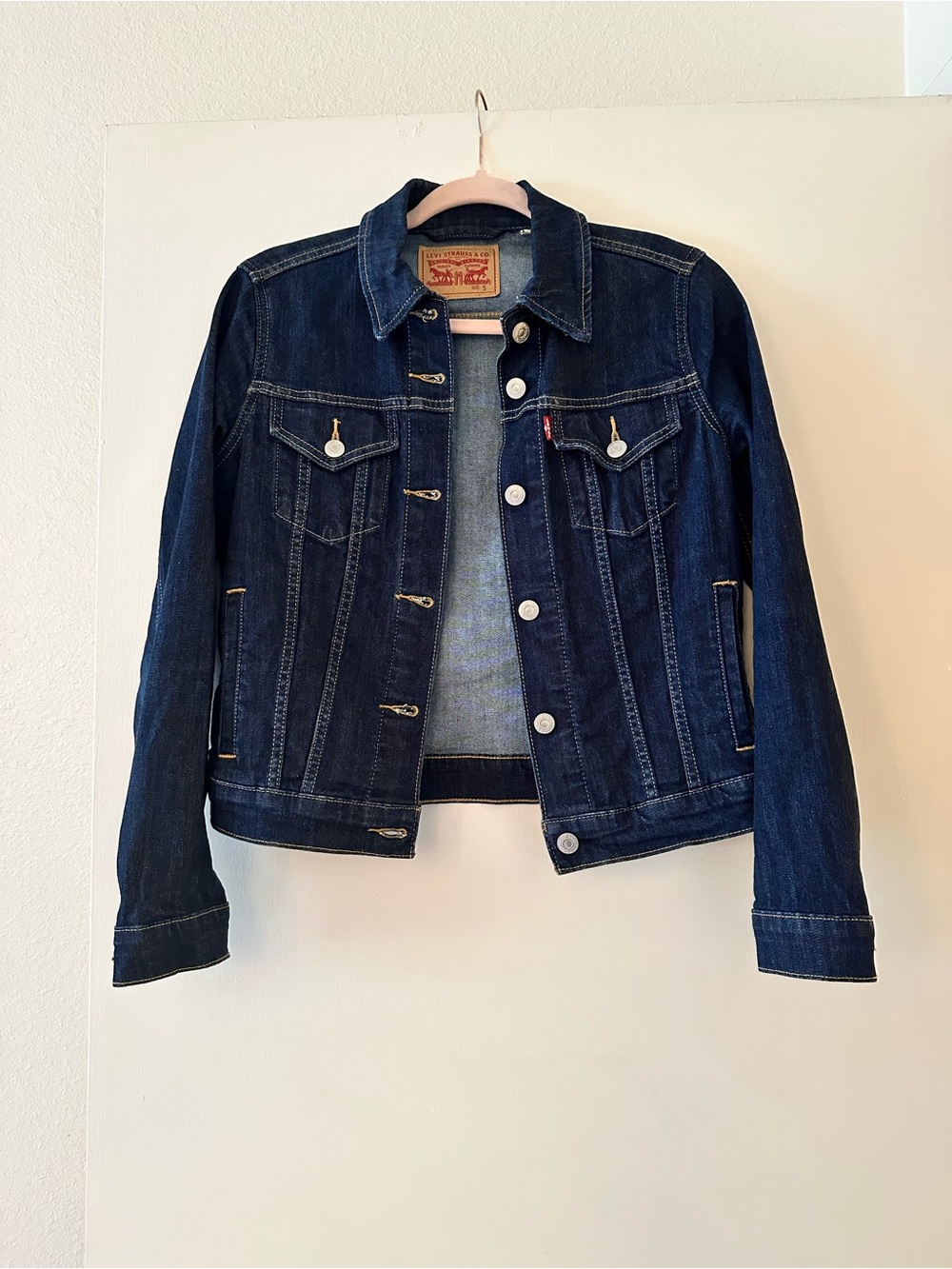 Levi's Indigo Dark Blue Denim Trucker Jacket